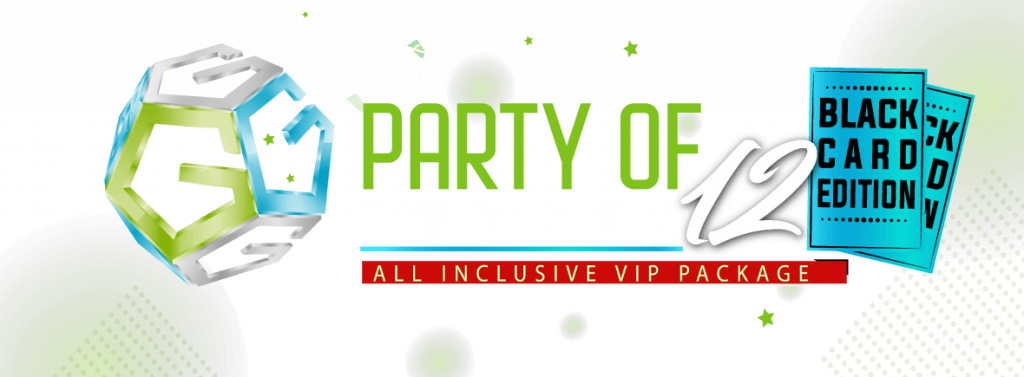 Party of 12 Party Truck Package Logo from Gamer vs Gamer / Game Bus Atlanta Party Package Prices