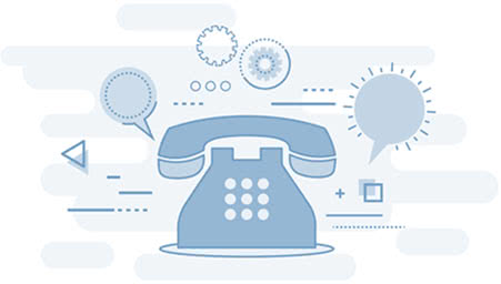 llustration of a phone and the letters FAQ for our Game Bus Party Rental